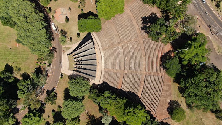 Old Stadium In Countryside