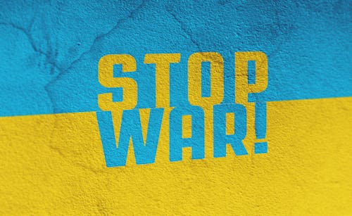 Stop War Sig on Wall
