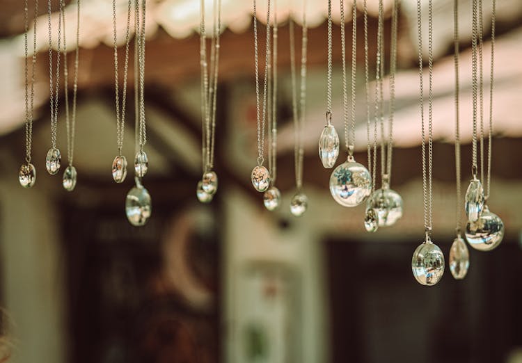 Hanging Silver Necklaces