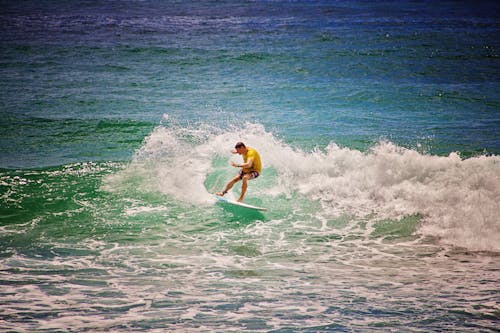 Man on Surfboard