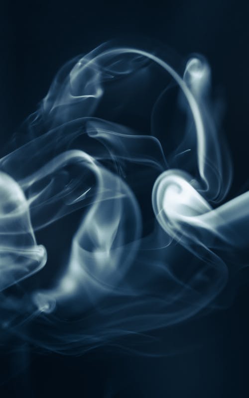 Smooth Smoke on Black Background