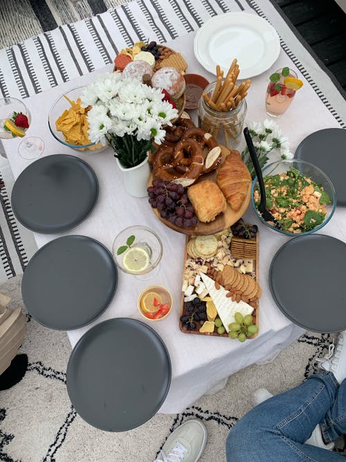 Top View of a Laid Table 