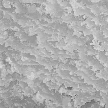 Detailed close-up image of a rough and textured white surface pattern.