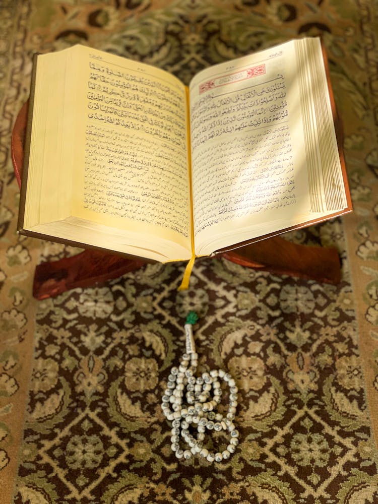 A Quran On A Stand