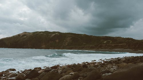 Beach with a Rocky Shore