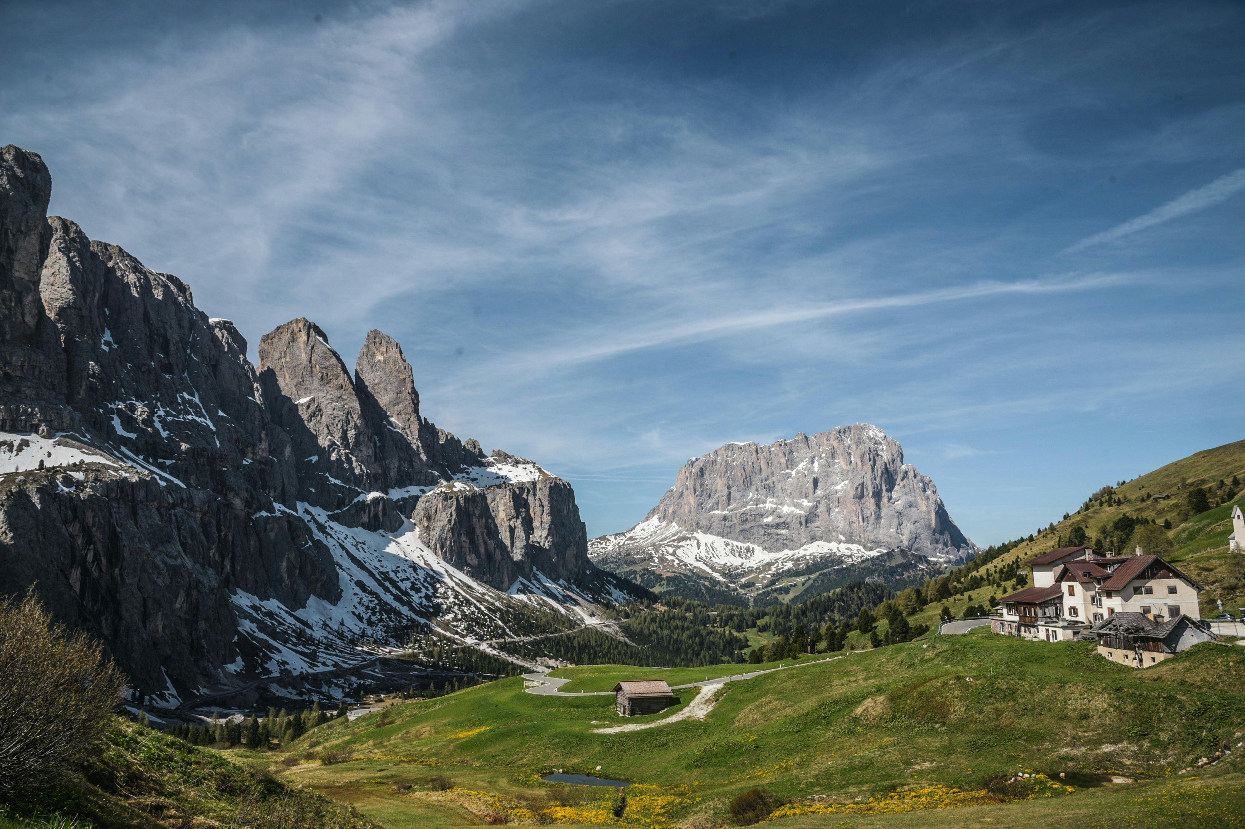 house in mountains