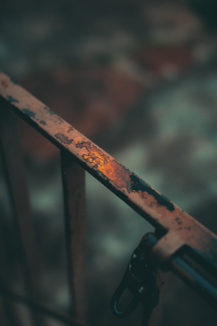 Molten Metal On Rusty Rod