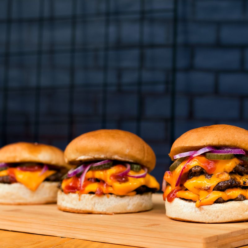Brazilian Chimichurri Beef Burgers with Grilled Pineapple