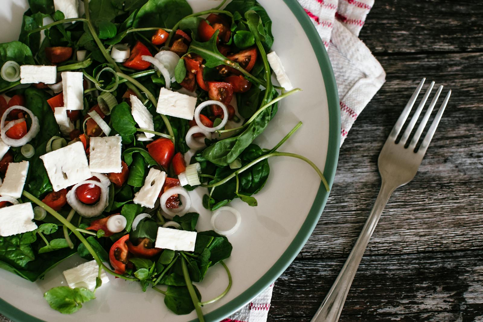 Fresh salad ingredients