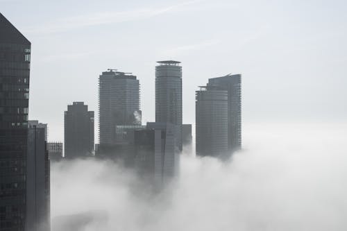 單色, 城市, 天際線 的 免費圖庫相片