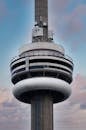Close-up of the CN Tower in Toronto, Canada