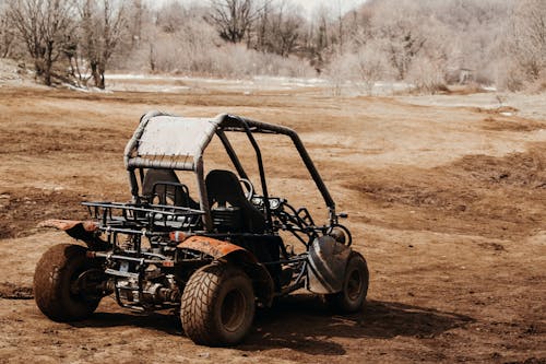 Dune Buggy Parked on Dirt Road