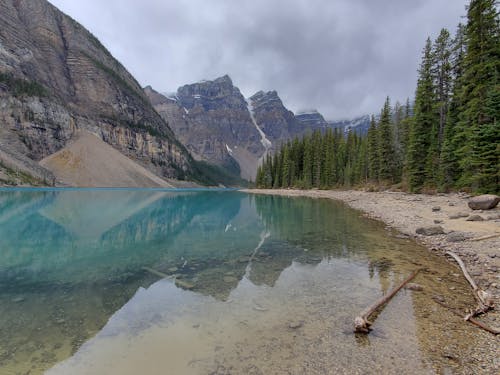 Reflection of Mountains in River