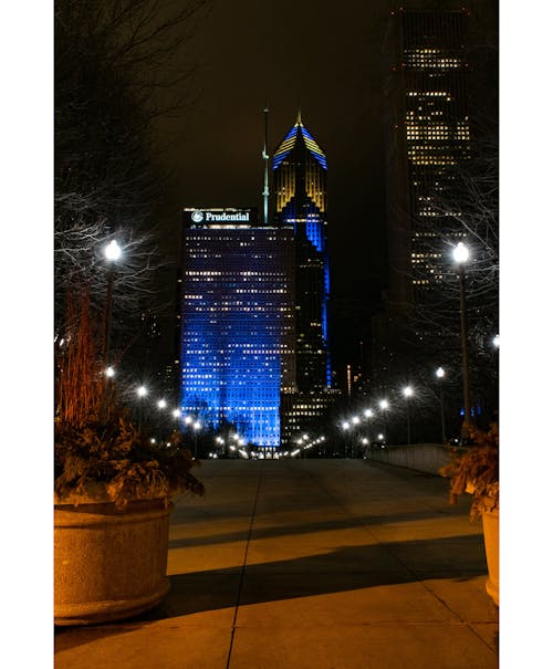 Free stock photo of architecture, at night, big city Stock Photo