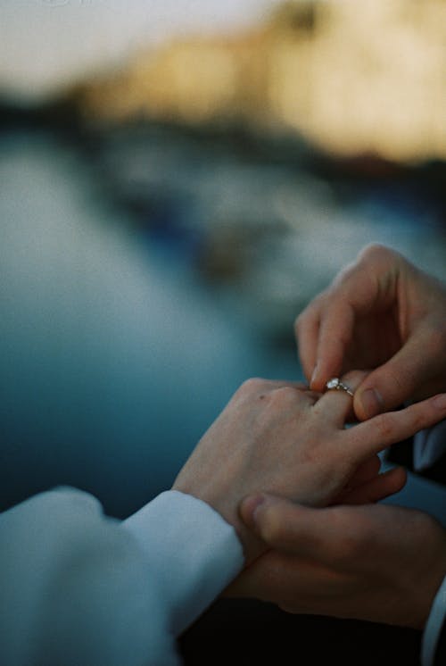 Gratis Foto stok gratis cincin kawin, cincin pertunangan, fokus selektif Foto Stok
