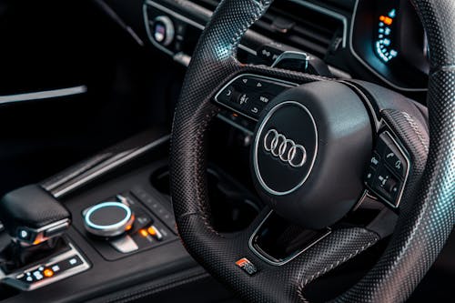 Interior of a Modern Audi Car 