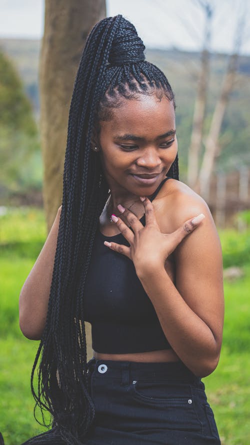 Gratis lagerfoto af crop top, dreadlocks, frisure