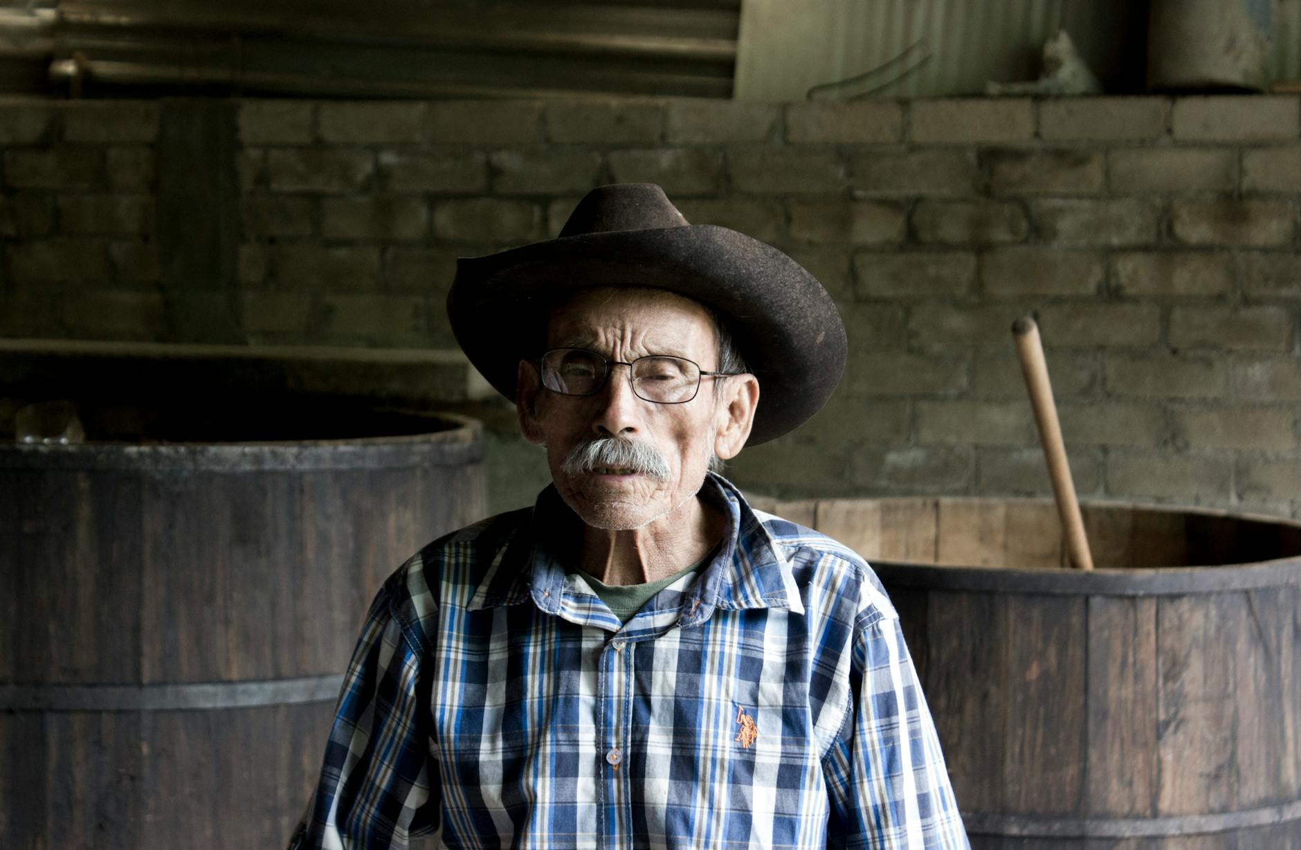 Man Wearing Hat Indoors