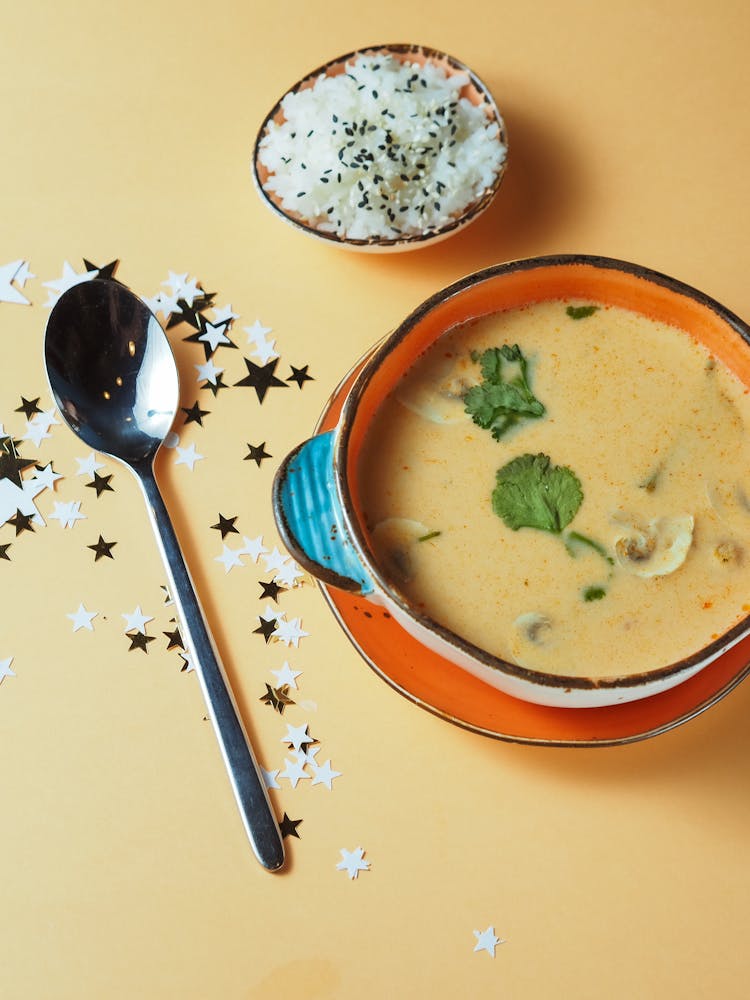 Meal Set Of Rice And Soup