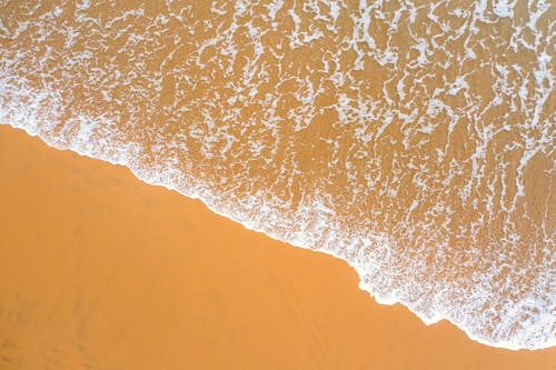 Ilmainen kuvapankkikuva tunnisteilla aallot, droonikuva, hiekka