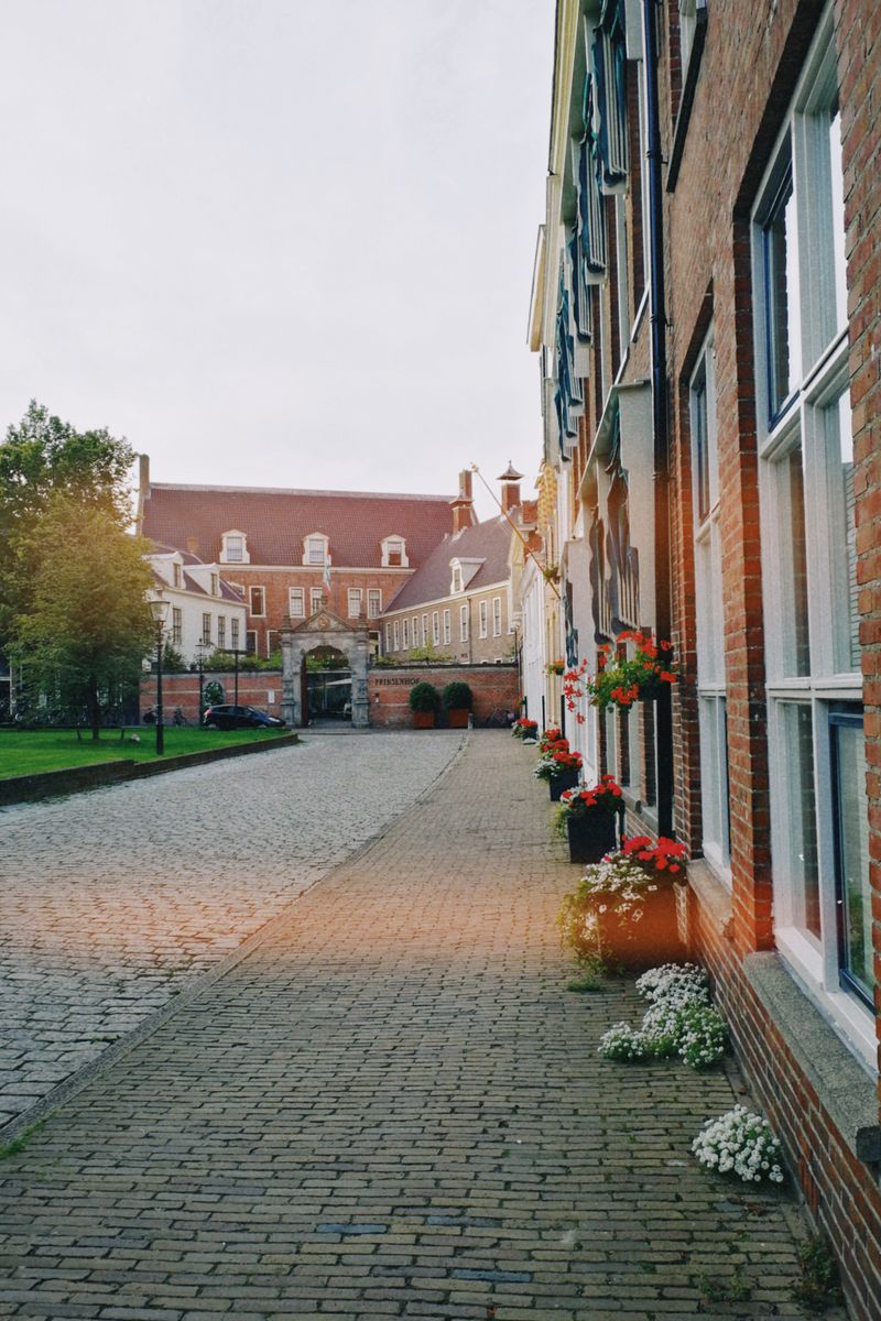 Paved outdoor courtyard and walkway