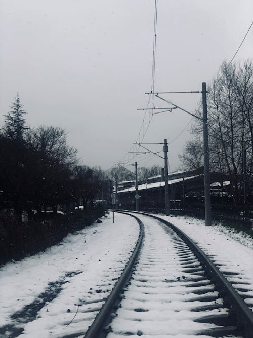 A Railroad Coveted with Snow