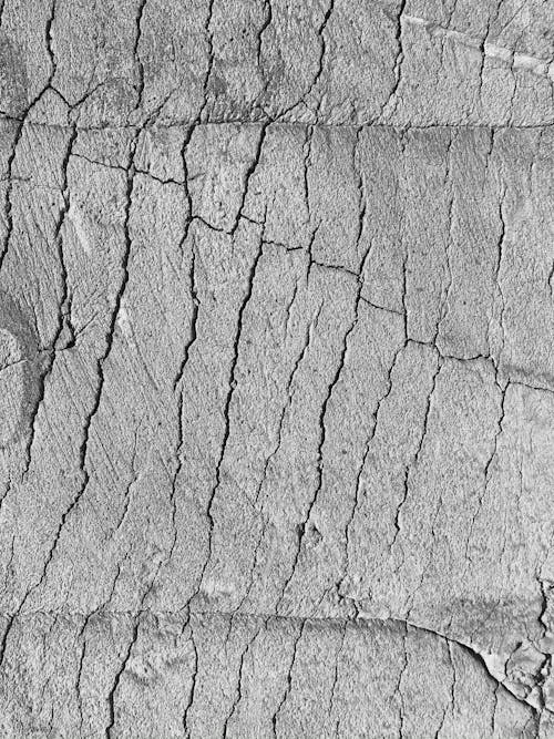 Free A Gray Dry Earth Surface with Cracks Stock Photo