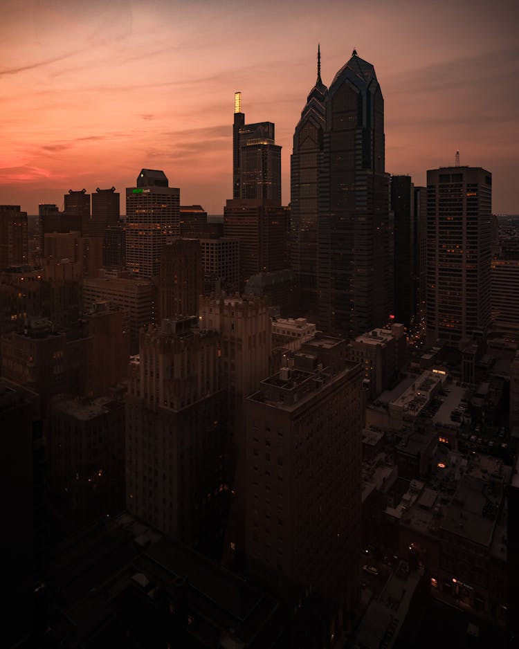 City Buildings In Down Town Philadelphia 