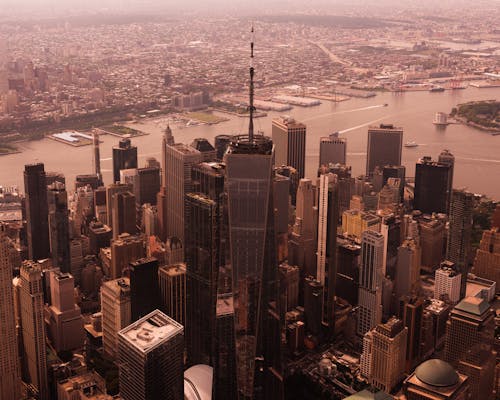 Free Manhattan skyline  Stock Photo