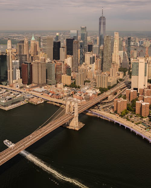 Aerial Photography of High Rise Buildings in New York City
