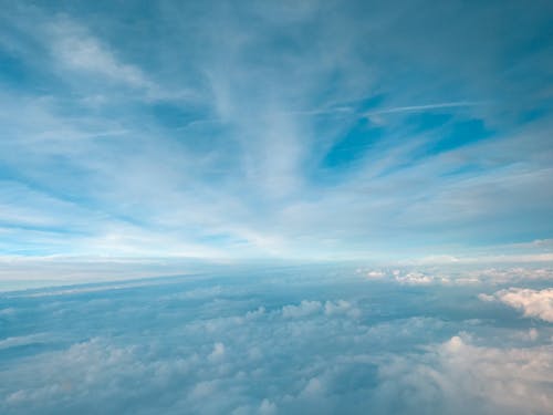 White Clouds and Blue Sky