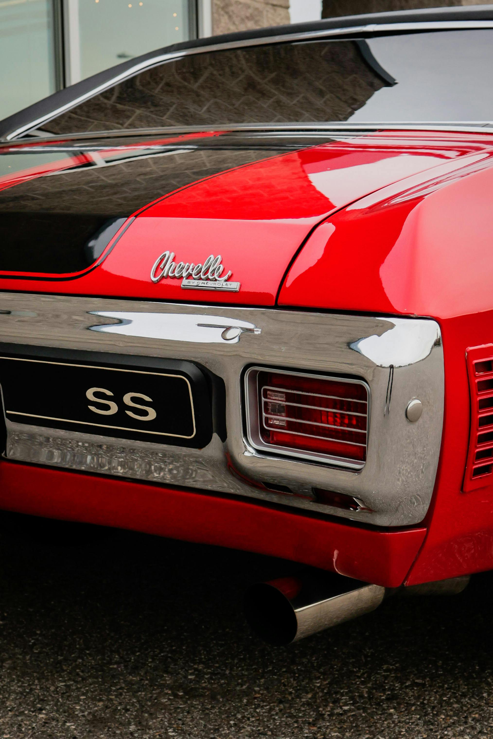 back view of chevrolet chevelle