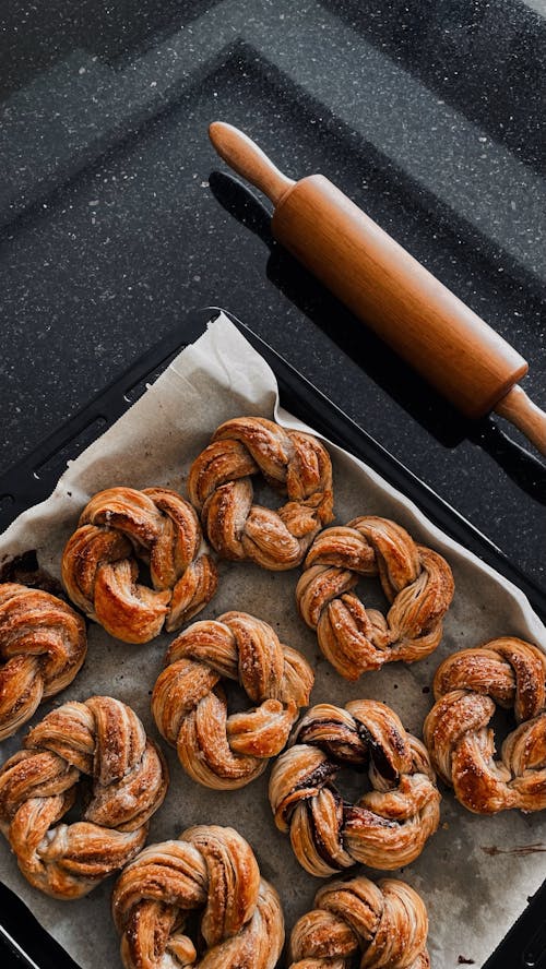 Photos gratuites de aliments, boulangerie, directement au-dessus