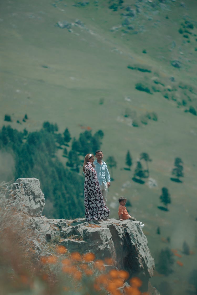 A Family On Top Of The Mountain