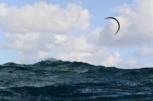 Kite Over the Wavy Waters