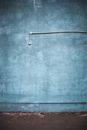 Silver Pin on Blue Textile