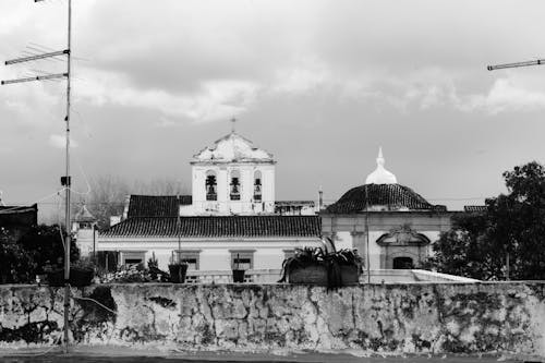 Grayscale Photography of Cathedral