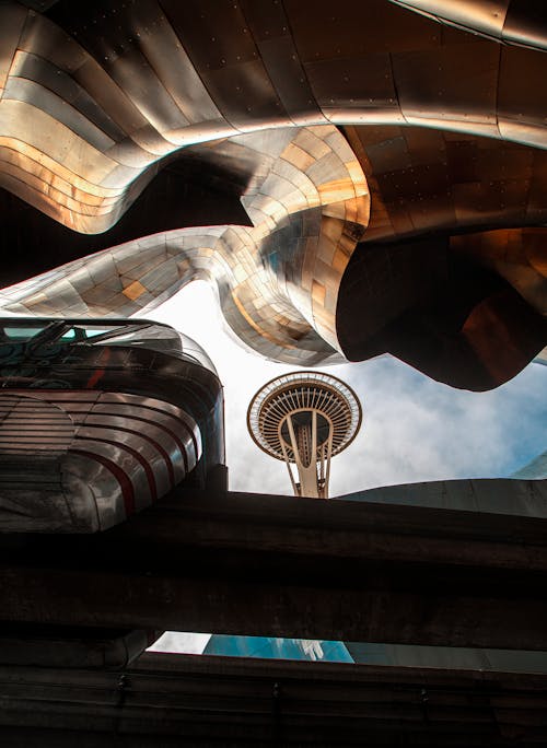 Low Angle Shot of Seattle Space Needle Tower
