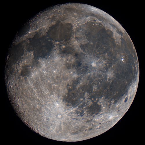 Free Detailed image of the moon showcasing craters and lunar texture in a square format. Stock Photo