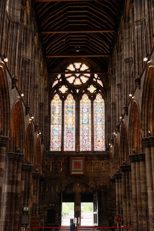 Brown and White Cathedral Interior