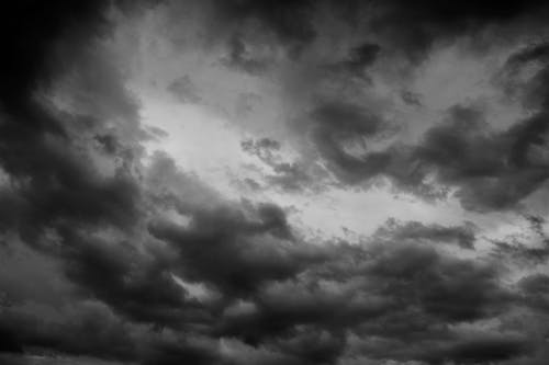Free Grayscale Photo of Clouds in Sky Stock Photo