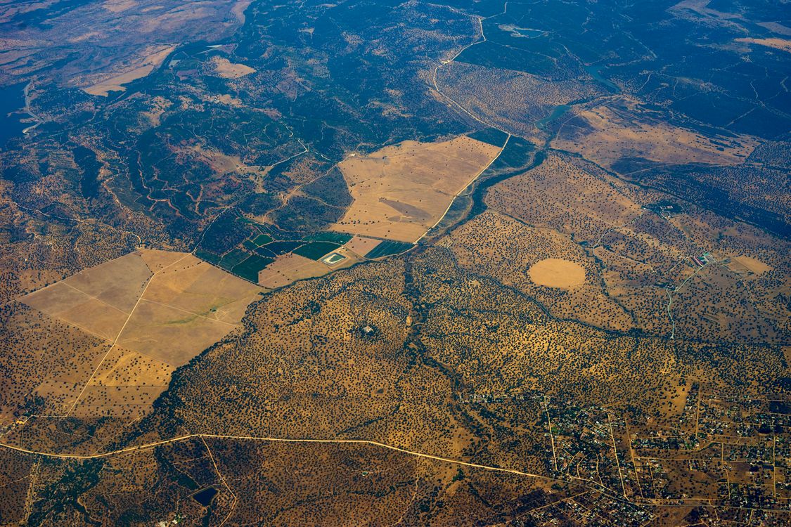 Aerial View of Countryside Landscape · Free Stock Photo
