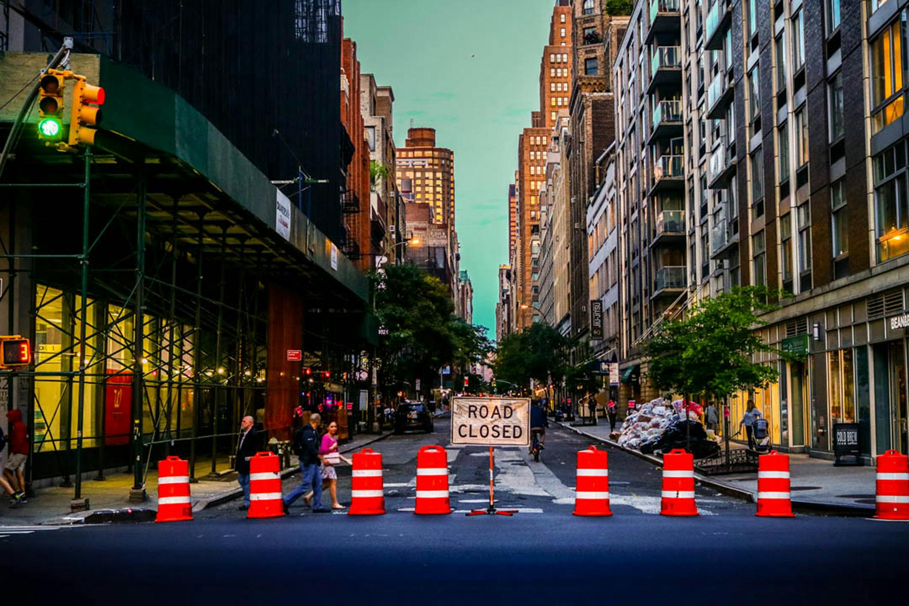 Free stock photo of new york city, nyc, road closed