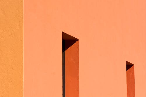 Orange Concrete Wall