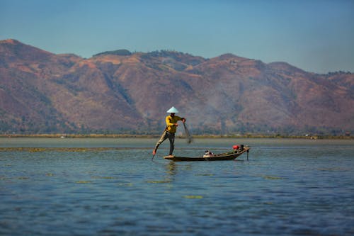 無料 伝統的, 湖, 漁師の無料の写真素材 写真素材