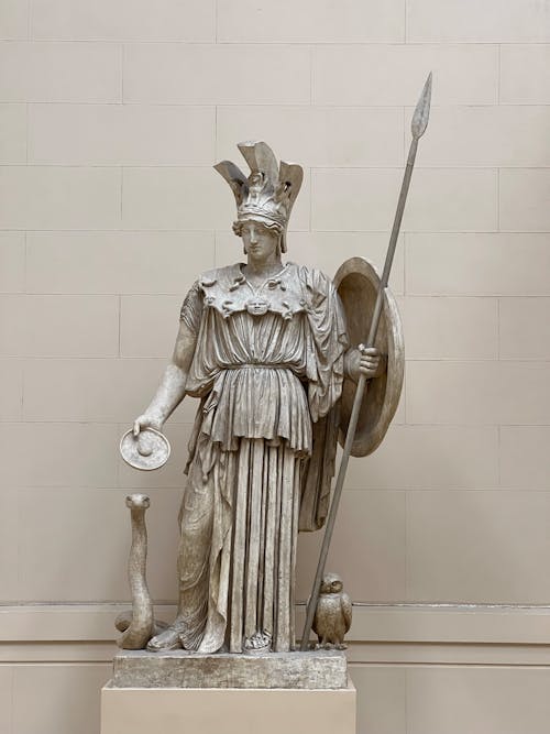 Free A Statue of Athena Stock Photo