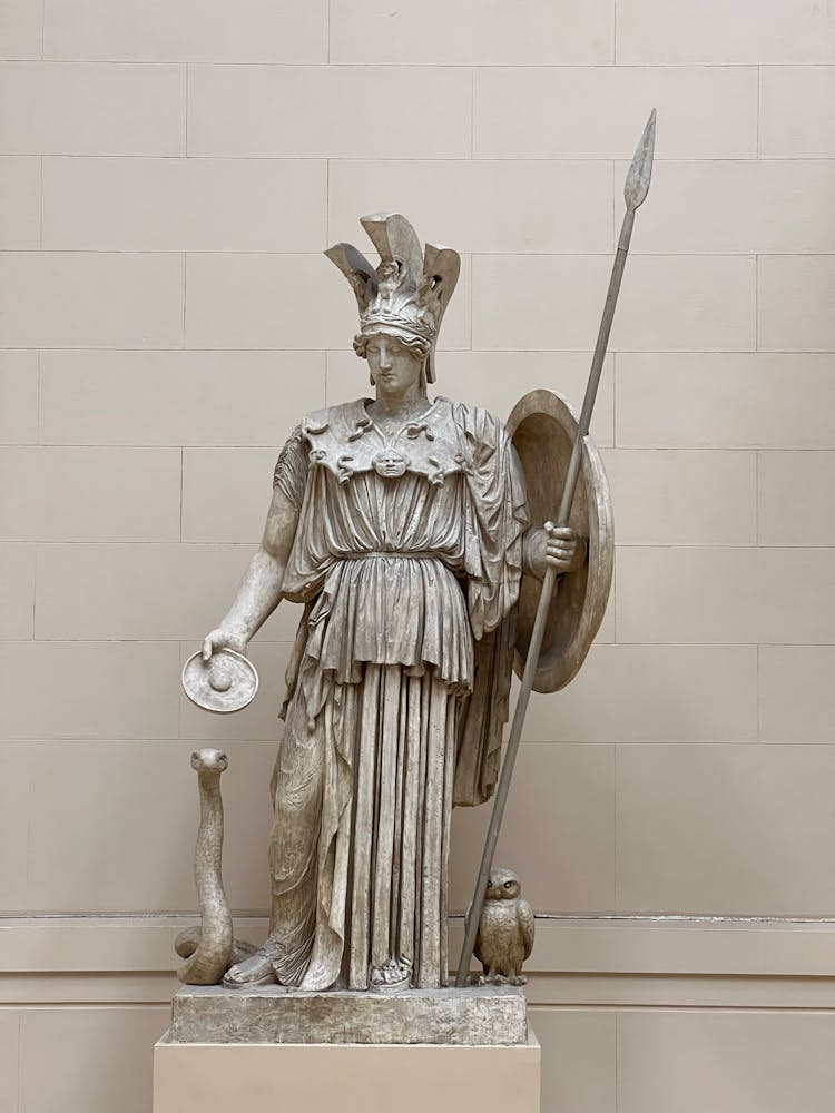 A Statue Of Athena