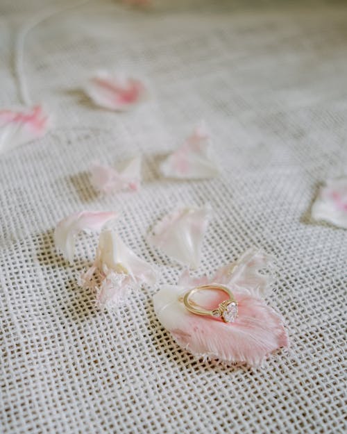 A Diamond Ring on a Petal