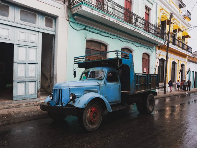 A Blue Old Truck