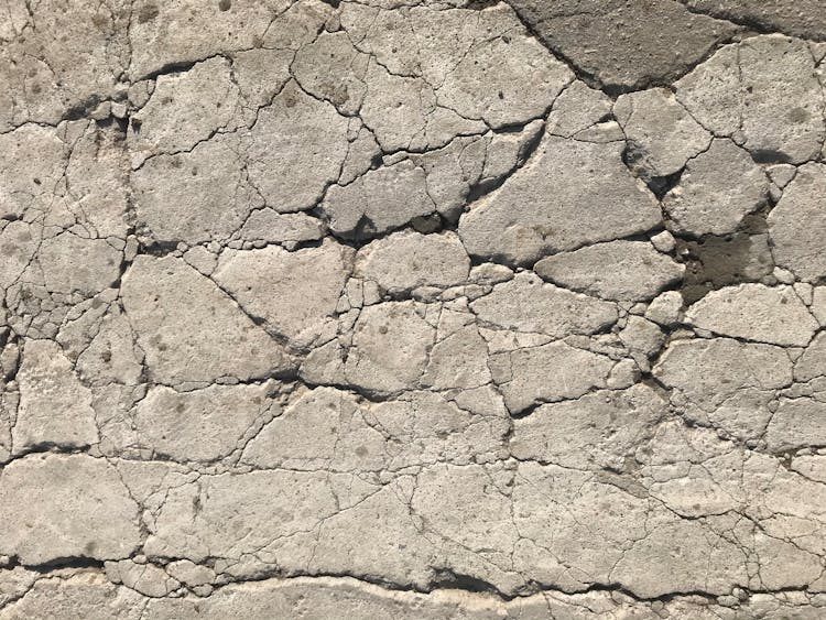 Cracks On Concrete Pavement